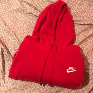 Red nike hoodie